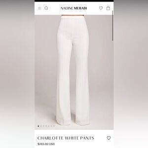 Nadine merabi Charlotte white pants